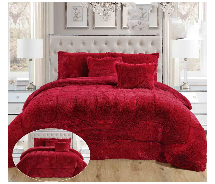 Set of 6 Pieces New Style Comforter - Red - Zoom Image