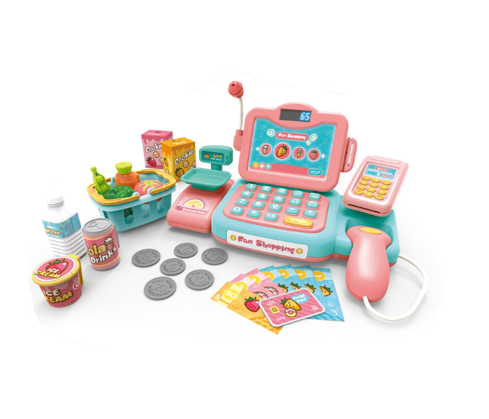Family Center 18-888D Cash Register With Sound - Pink - Zoom Image 1