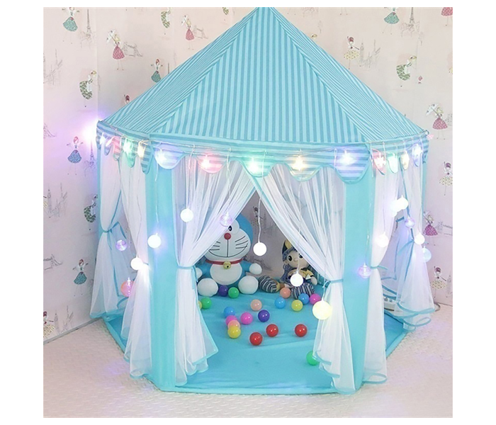 Princess Castle Play Tent Indoor and Outdoor Play House For Kids Large - Blue - Zoom Image 1