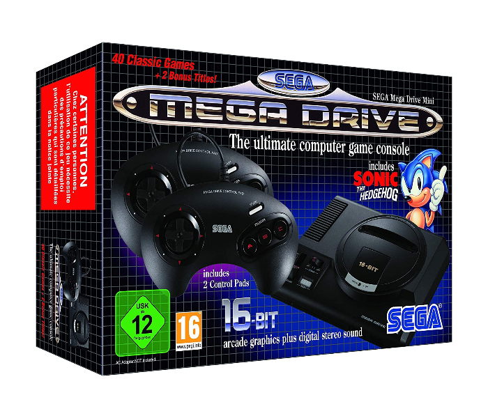 SEGA Mega Drive Mini Console - Black - Zoom Image 1