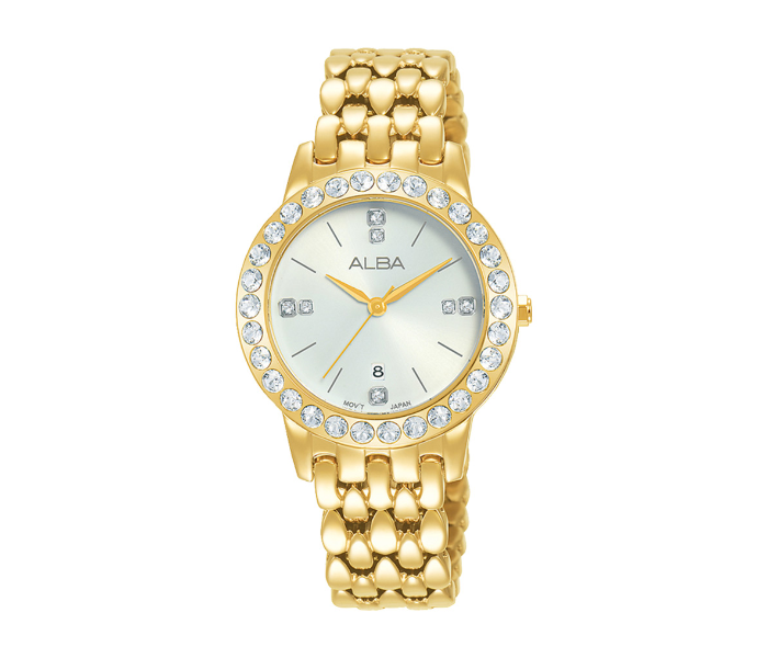 Alba AH7U76X1 30mm Womens Analog Fashion Watch - Golden - Zoom Image