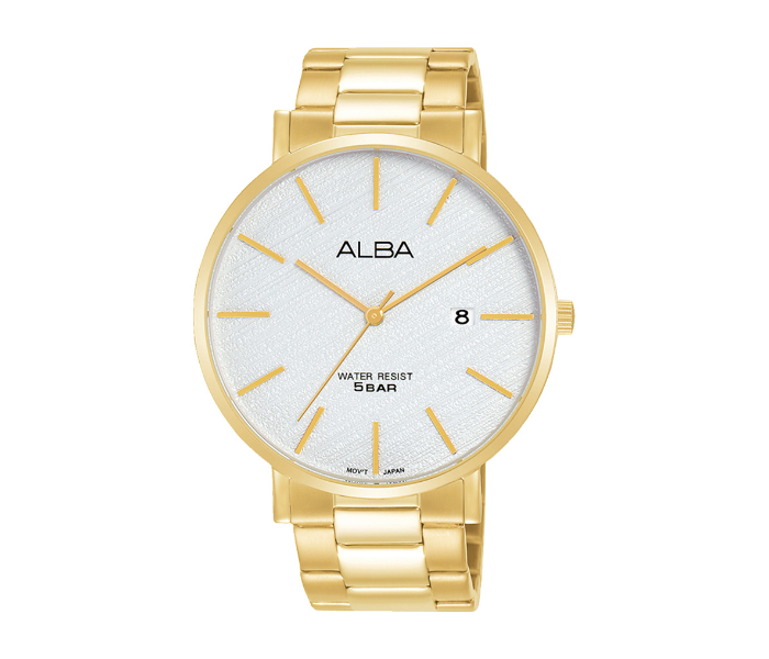 Alba AS9K08X1 42mm Mens Analog Watch - Golden - Zoom Image