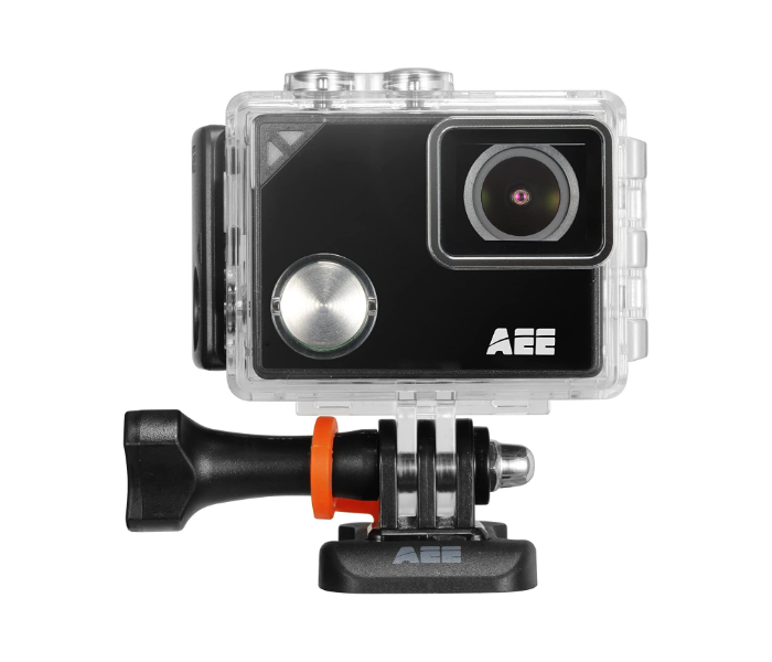 Aee Lyfe Silver 4K Action Camera with Free Gosmart Selfie Kit - Black - Zoom Image 1