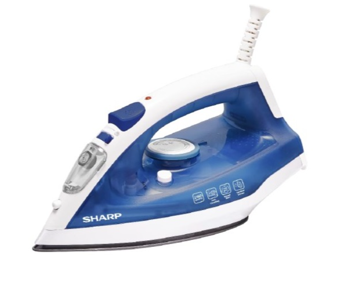 Sharp EI-SU11B3 2180W Steam Iron - White and Blue - Zoom Image 1