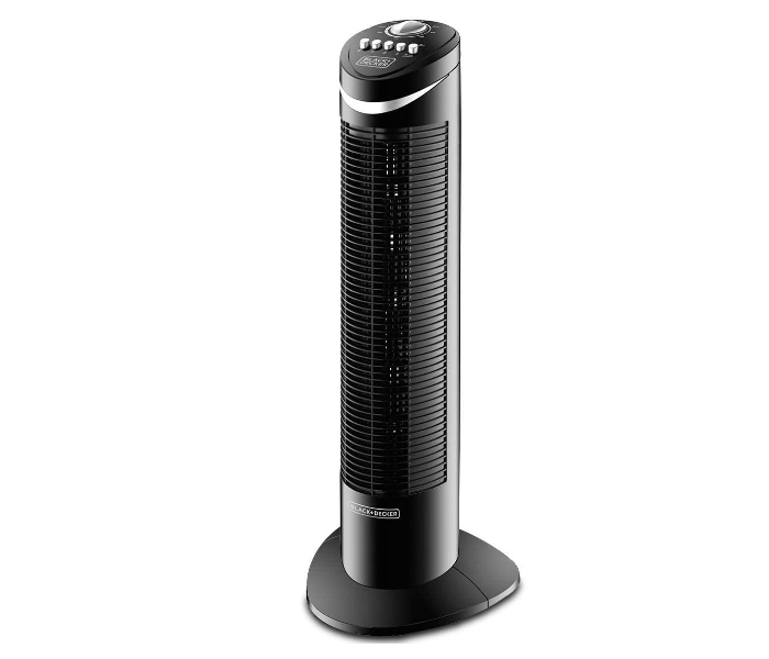 Black And Decker TF50-B5 50W 3 Speed Tower Fan with Timer - Black - Zoom Image 1