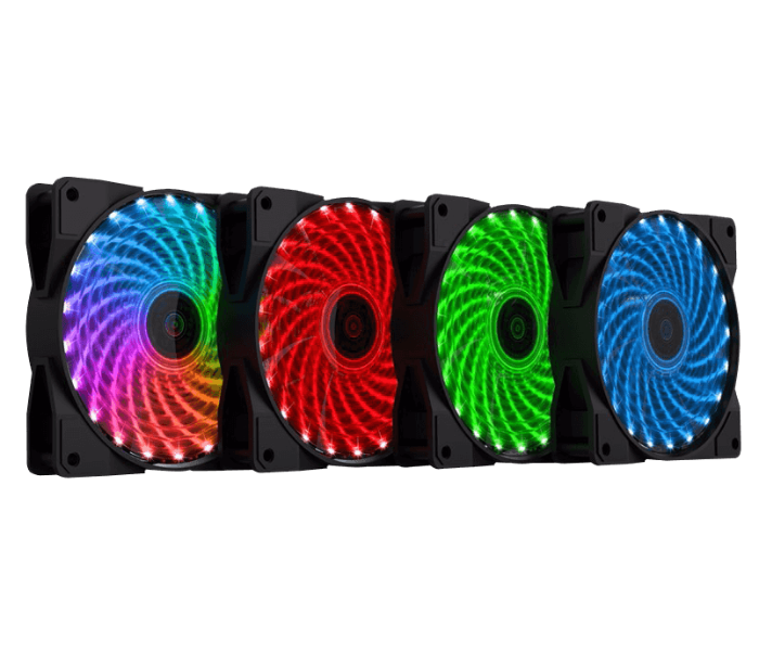 Gamemax CL-400 4 Piece 120mm RGB Case Fan - Black - Zoom Image 2