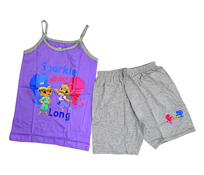 Nickelodeon SASCS1A 10 Years Vest and Short Set - Purple  - Zoom Image 2