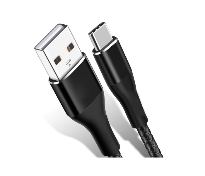 Iends IE-CA4300 3 Meter USB Type C Durable Fast Charging Cable - Black - Zoom Image