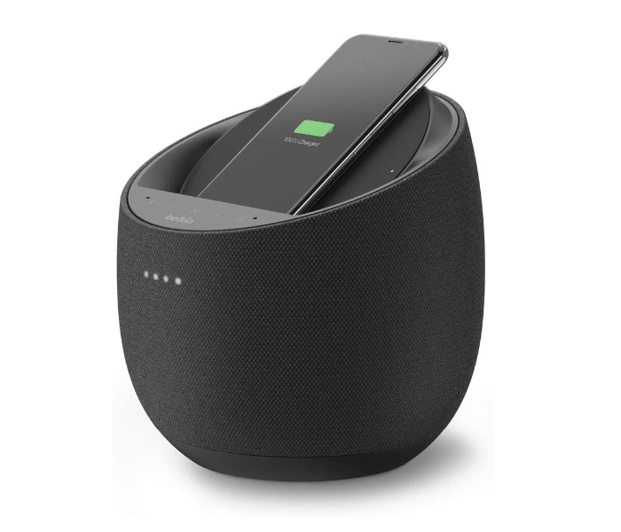 Belkin G1S0001MY-BLK SoundForm Elite Hi-Fi Smart Speaker With Wireless Charger - Black - Zoom Image 2