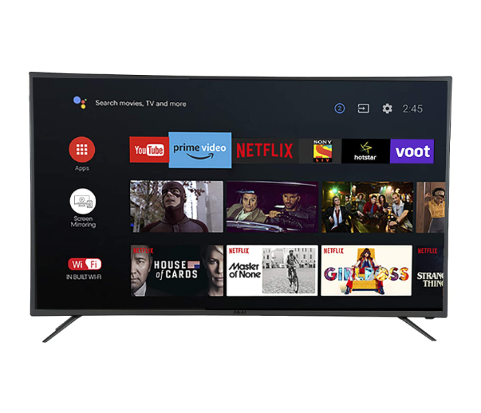 Akai AK75LED4KSM 75 Inch 4K UHD HDR Smart Android TV - Black - Zoom Image 2