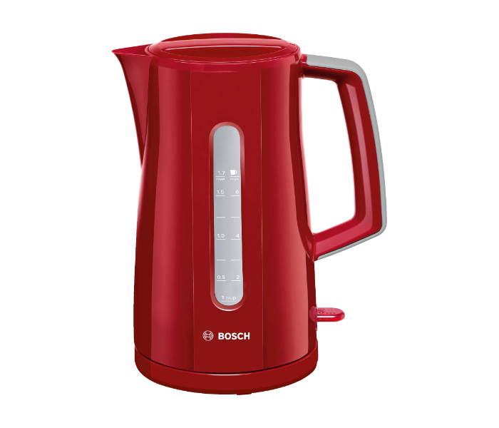 Bosch TWK3A034GB 1.7 Litre Water Kettle -Red - Zoom Image 1