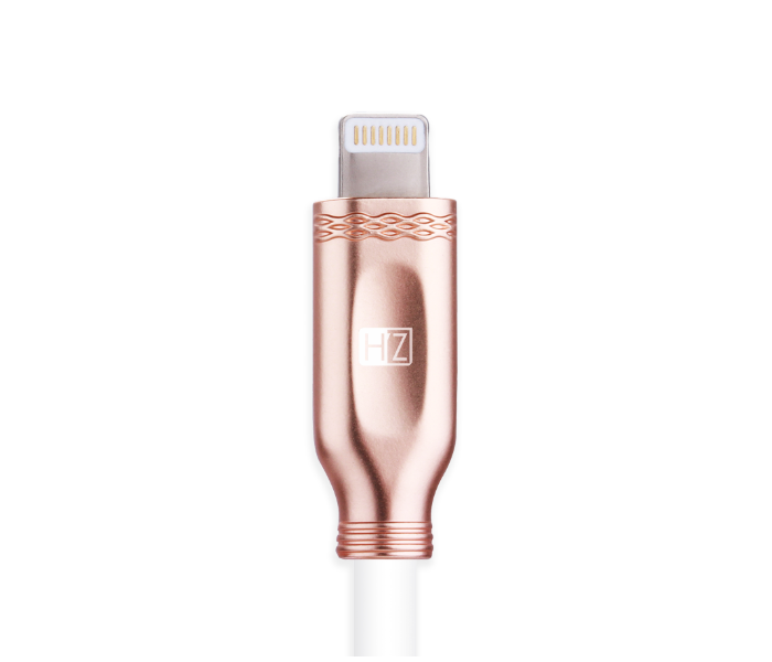 HeatZ ZCI36 3 Meter Metallic Smart Fast Lightning Cable - Rose Gold - Zoom Image 2