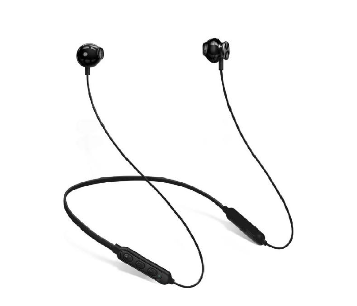 HeatZ ZB47 Wireless Bluetooth Neck Band Headset - Black - Zoom Image