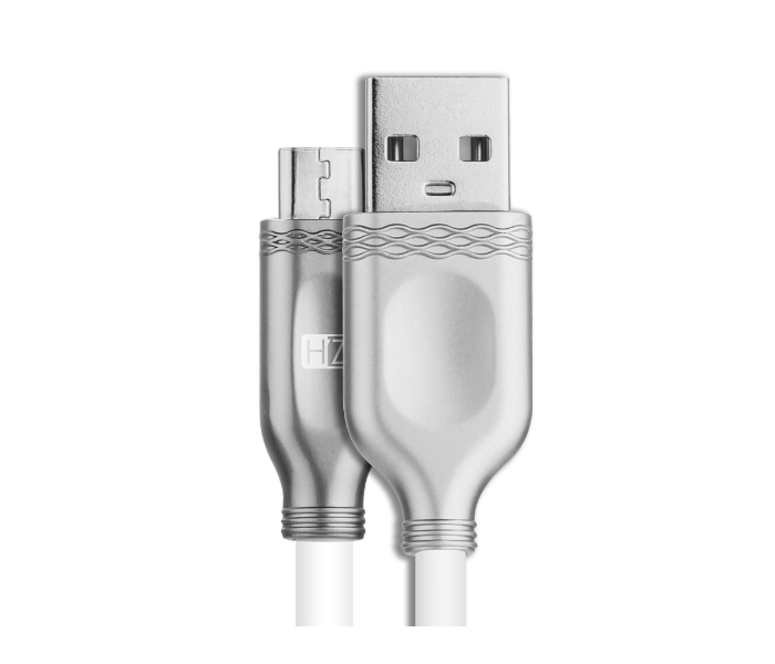 HeatZ ZCS36 3 Meter Metallic Smart Fast Micro USB Cable - Grey - Zoom Image 1