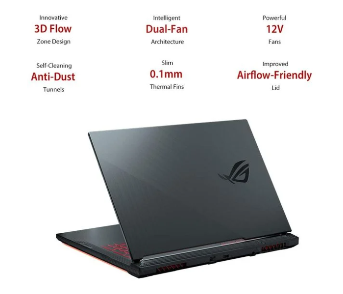 Asus ROG Strix G731GT AU062T 17.3 inch FHD Intel Core i7 16GB RAM 1TB 4 GB NVIDIA GeForce GTX 1000 Windows 10 Gaming Laptop - Black - Zoom Image 5