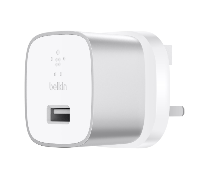 Belkin F7U034DR04-SLV 18W Quick Charge 3.0 Wall Charger Plus USB-A to USB-C Cable - Silver - Zoom Image 3