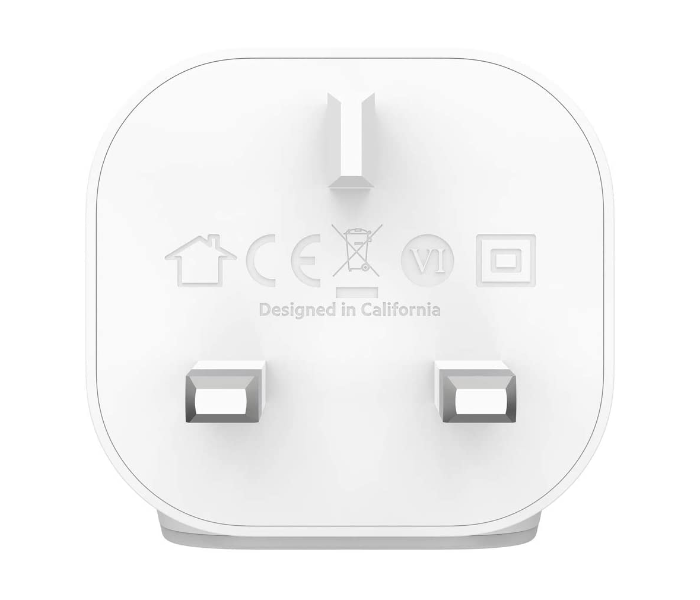 Belkin F7U096MY04-WHT 18W Boost Charge USB-C Wall Charger with 4 ft USB-C to Lightning Cable - White - Zoom Image 3