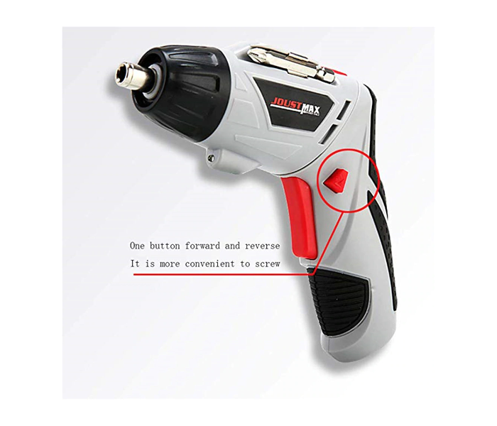 Joustmax Multifunctional Cordless Rechargeable Hand Drill Electric Screwdriver - Black - Zoom Image 5