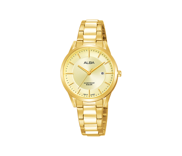 Alba AH7R36X1 30mm Womens Analog Fashion Watch - Golden - Zoom Image