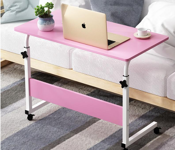 Adjustable Laptop Bed Stand Desk Computer Study Table - Pink( Small Scratch , Clearance ) - Zoom Image