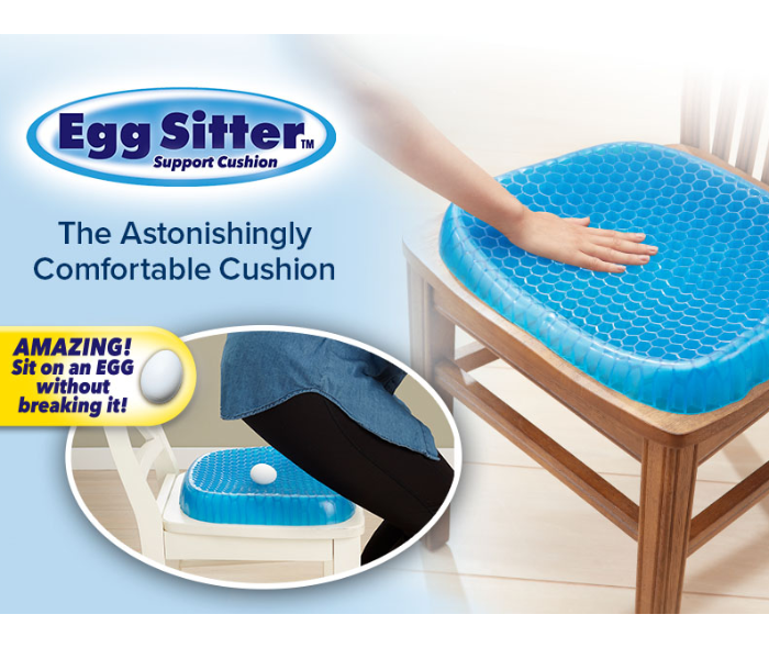 Egg Sitter Seat Cushion With Non-Slip Cover Breathable Honeycomb Design Absorbs Pressure Points - Zoom Image 1