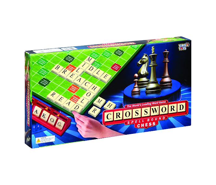 Virgo Toys Crossword Spell Bound and Chess Board Game - Zoom Image 1