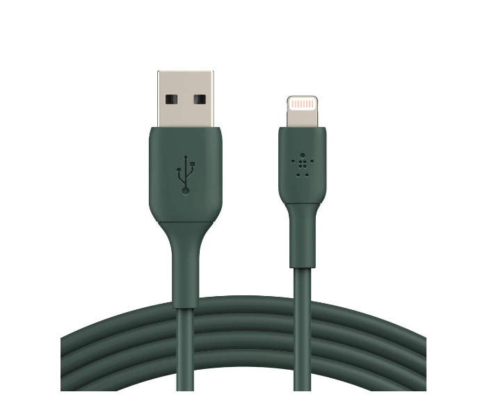 Belkin CAA001bt1MMG Boost Charge Lightning to USB-A Fast Charge Cable 1Meter - Midnight Green - Zoom Image 3