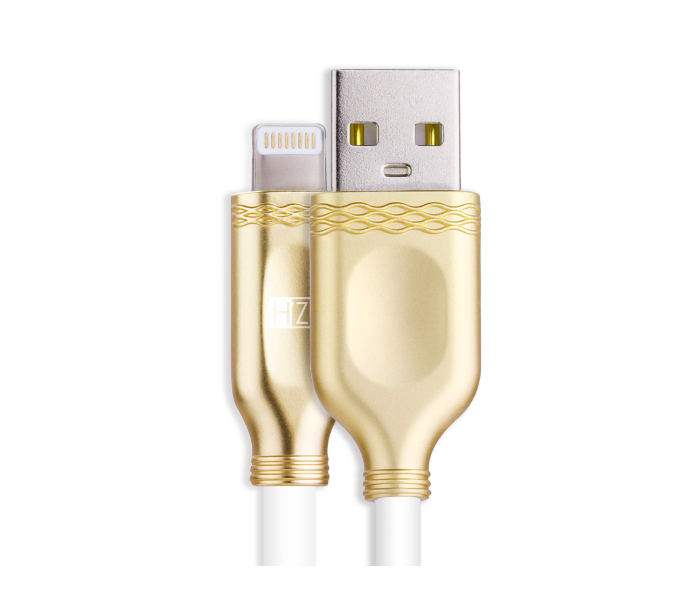 HeatZ ZCI36 3 Meter Metallic Smart Fast Lightning Cable - Gold - Zoom Image 1