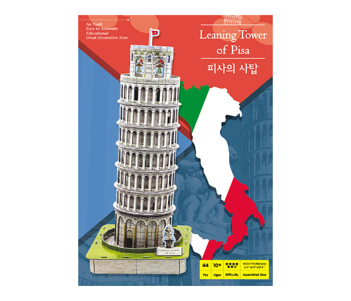 Scholas 3D Puzzle Pop Out World Leaning Tower of Pisa  - Zoom Image 2