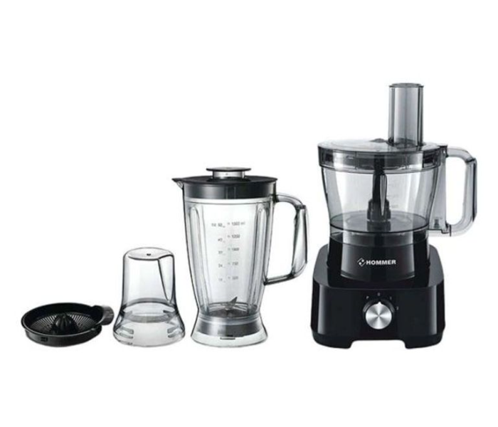 Hommer HSA239-02 750W Multifunction Food Processor - Black - Zoom Image 1