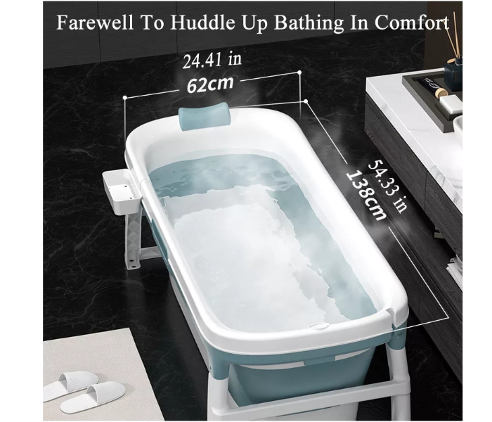 Swim Life 39-6662 Foldable Bath Tub With Cover - Blue - Zoom Image 5