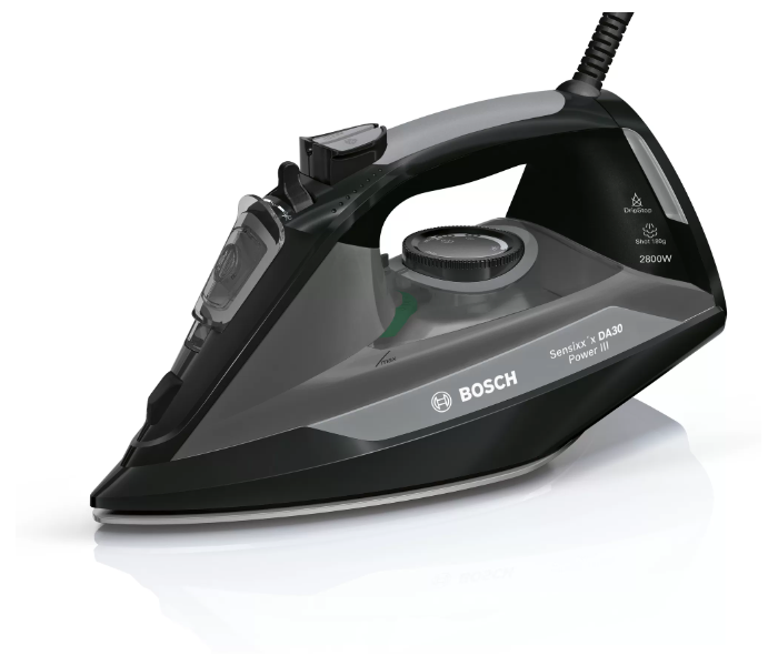 Bosch TDA3021GB 2800 Watts Sensix Power III Steam Iron - Black - Zoom Image 2