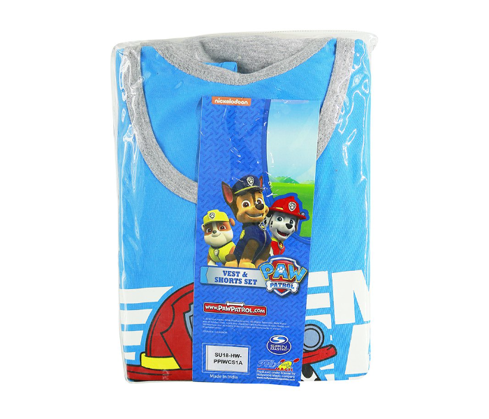 Nickelodeon PPIWCS1A 8 Years Paw Petrol Vest and Short Set - Blue  - Zoom Image