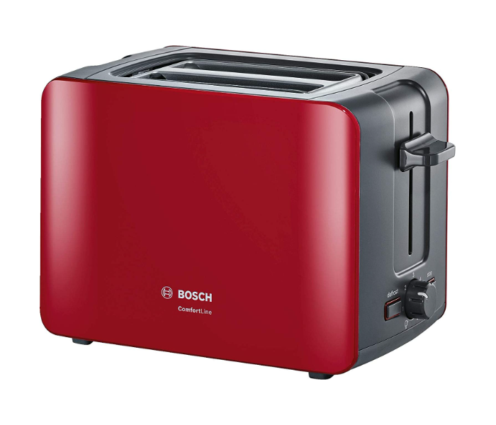 Bosch TAT6A114GB 2 Slice Compact Toaster - Red - Zoom Image 1