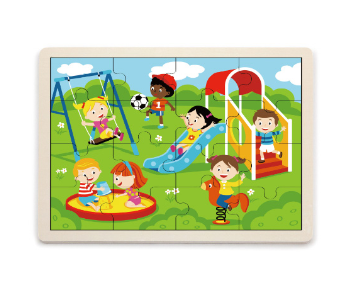 Brytostore BHT51454 16 Pieces Wooden Park Puzzle - Zoom Image