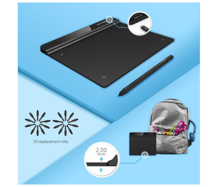 XP Pen G640 Star Game Play Graphic Drawing Tablet -  Black - Zoom Image 4