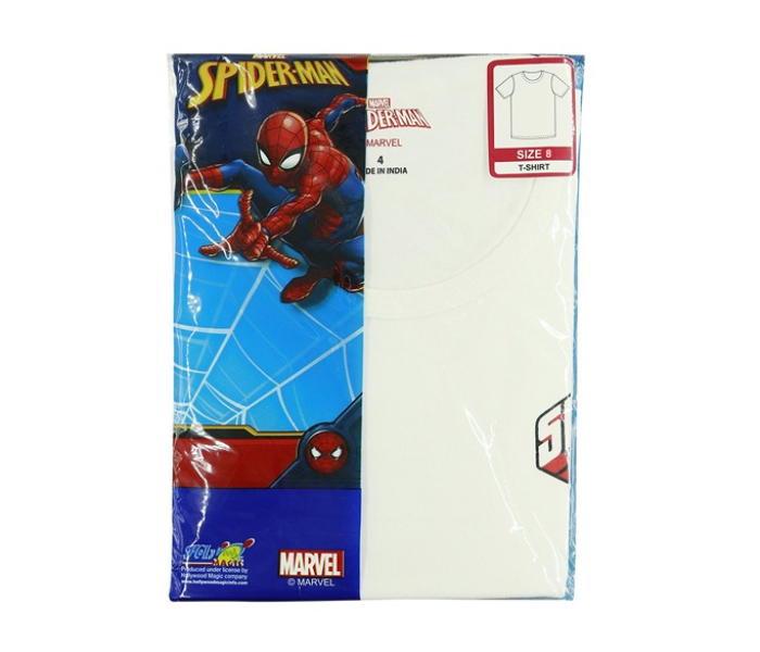 Marvel SPMWIT1 8 Years Spiderman T Shirt - White  - Zoom Image