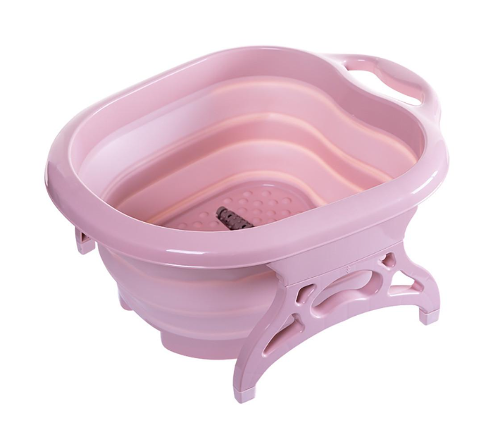 Portable Folding Bubbling Foot Massager - Pink - Zoom Image