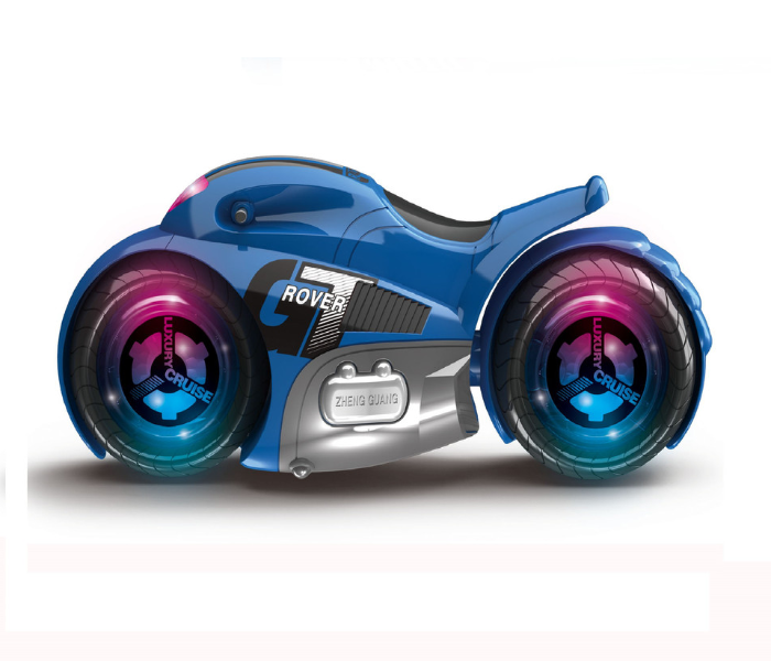 Family Center 10-2189A Remote Control Stunt Moto Bike Rechargeable Full Function - Blue - Zoom Image