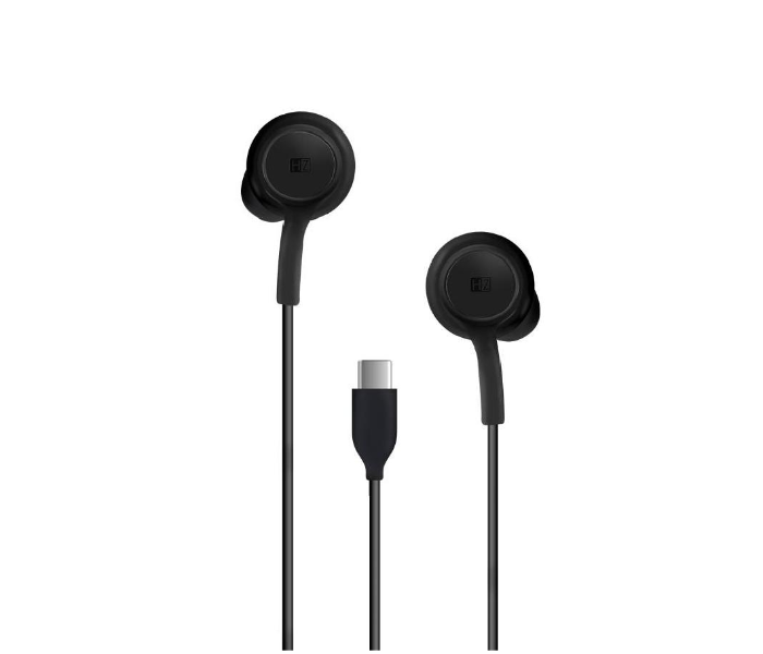 HeatZ ZE25 Stereo In Ear Earphone with Type C Connector - Black - Zoom Image 1