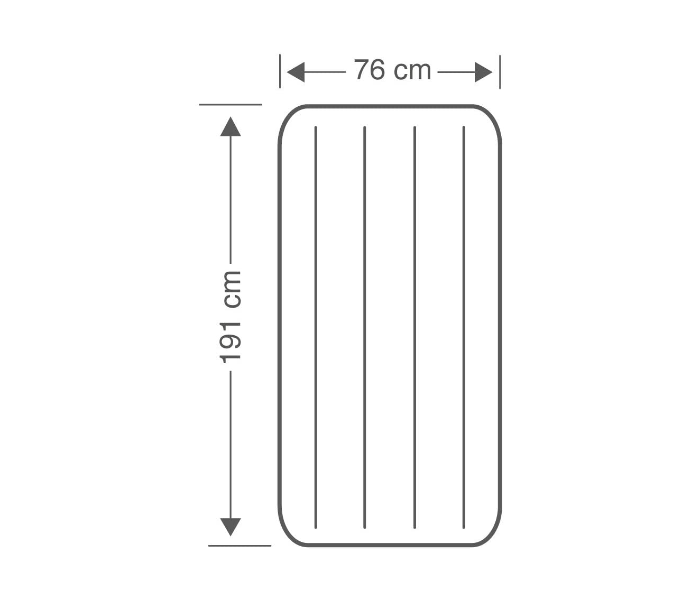 Intex 64756 Dura Beam Standard Classic Downy Air Bed - Blue - Zoom Image 3