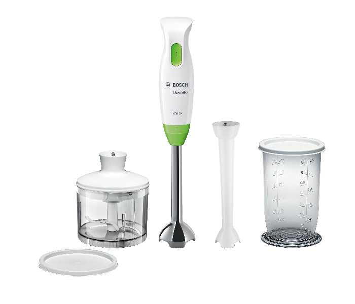 Bosch MSM2623GGB 600 Watts CleverMixx Hand Blender - White and Green - Zoom Image 1