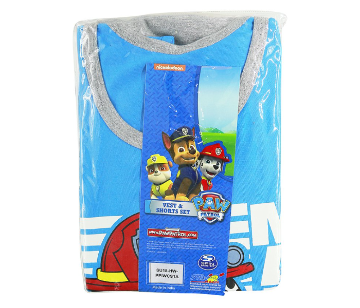 Nickelodeon PPIWCS1A 6 Years Paw Petrol Vest and Short Set - Blue  - Zoom Image