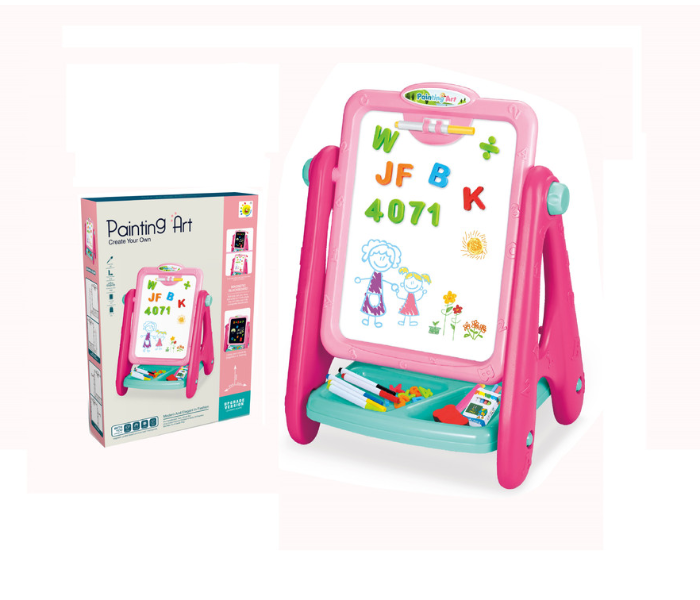 Family Center 23-23188-8A Painting Art Drawing Board Playset - Pink - Zoom Image 2