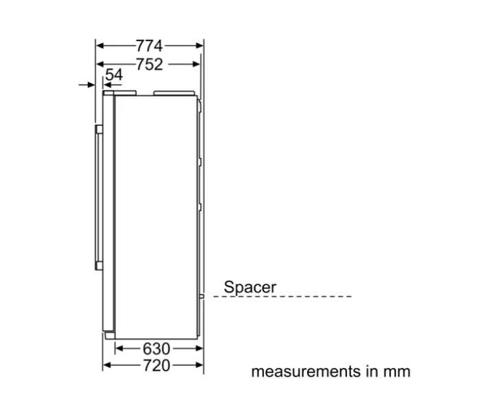 Bosch KAG90AI20N Series 6 Side by Side Fridge - Stainless Steel - Zoom Image 3