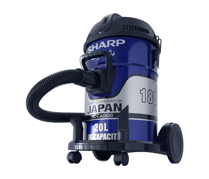 Sharp EC-CA1820-Z 1800W Barrel Type Vacuum Cleaner - Black and Blue - Zoom Image 2