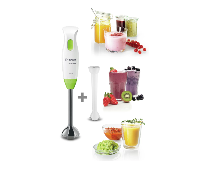 Bosch MSM2623GGB 600 Watts CleverMixx Hand Blender - White and Green - Zoom Image 3