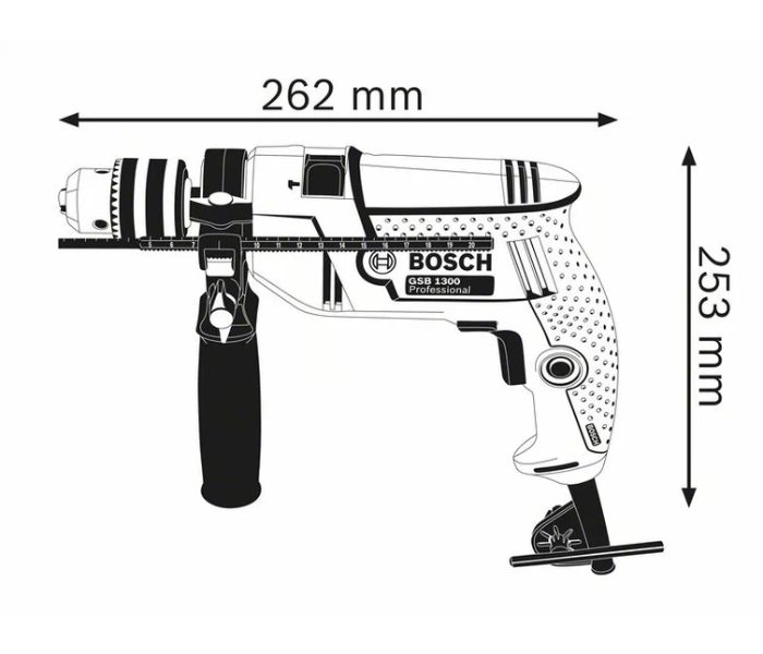 Bosch GSB 550 Professional Freedom Impact Drill Kit - Black and Blue - Zoom Image 2