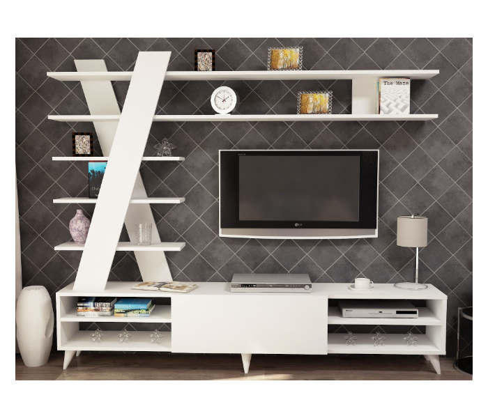 Isik TV Bench - White - Zoom Image 1