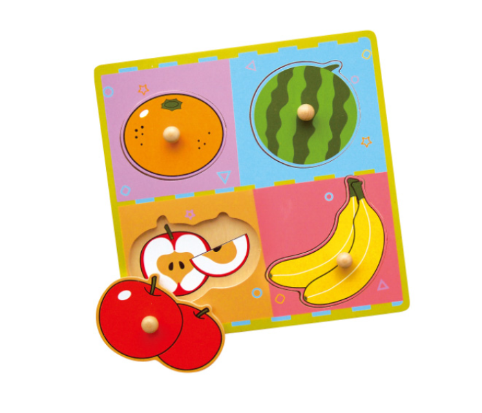 Brytostore BHT59513 Wooden Flat Fruits Puzzle - Zoom Image